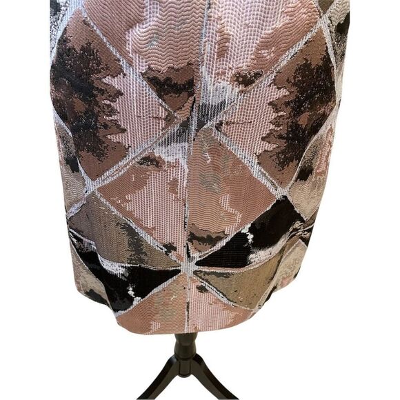 Vince Camuto Women's Geometric Jacquard Sheath Dress Size 12 Multicolor - Picture 3 of 12